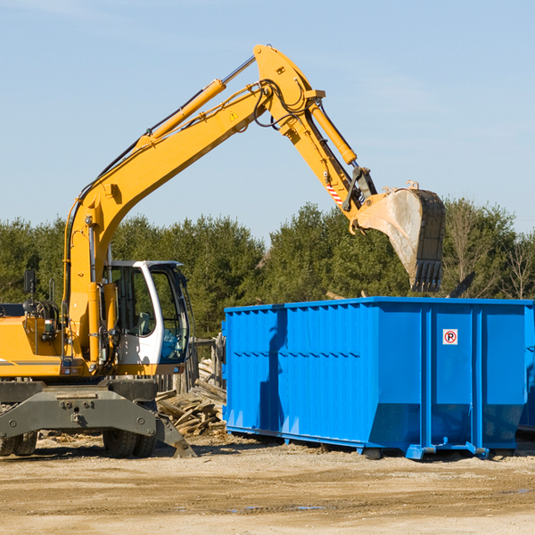 is there a minimum or maximum amount of waste i can put in a residential dumpster in McClure Ohio